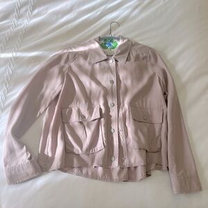 Free people light weight purple jacket
